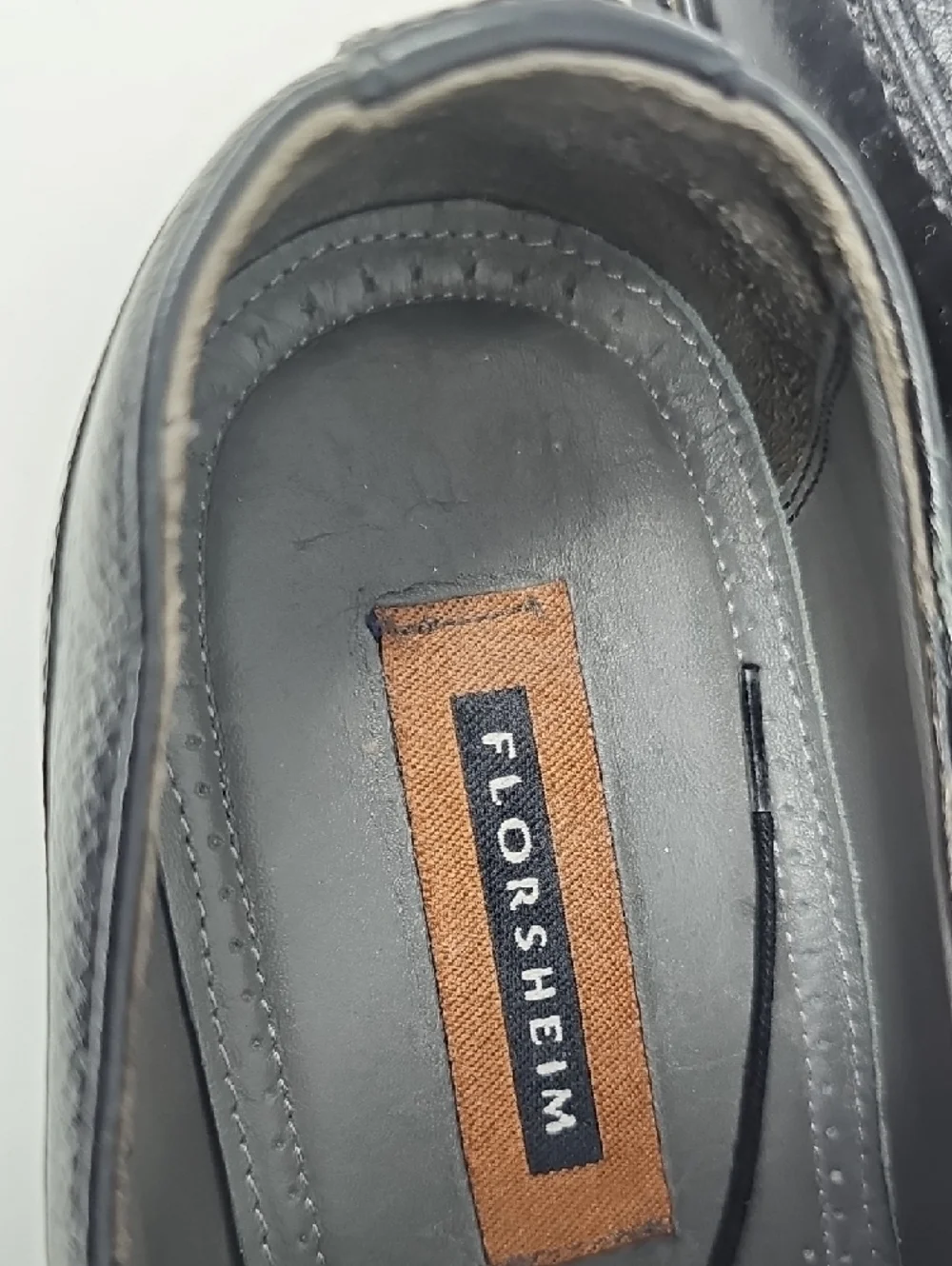 Classic Men's Black Leather Lace-Up Dress Shoes Size 12D
